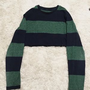 Green\Blue Crop Top